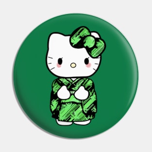 Cat Kimono Pin