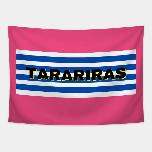 Tarariras City in Uruguay Flag Stripes Tapestry by aybe7elf