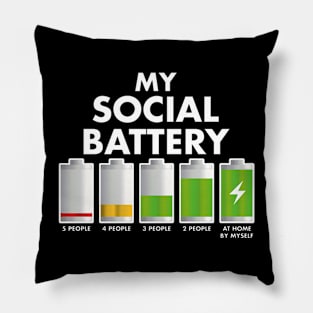 My Social Battery Pillow