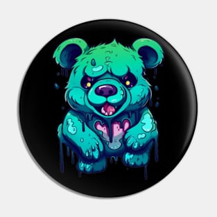 Grunge Teddy Bear Pin