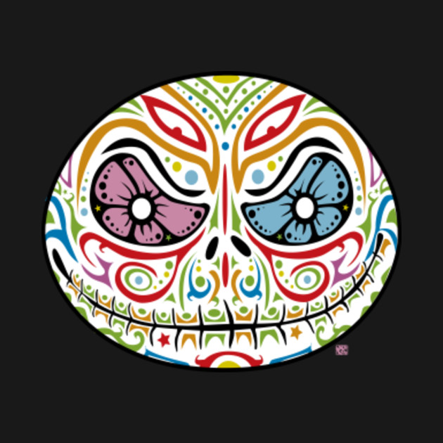Jack Skellington Sugar Skull - Day Of The Dead - T-Shirt | TeePublic
