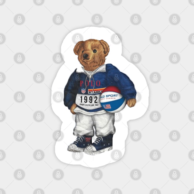 Sport Teddy Magnet by sellerscecile