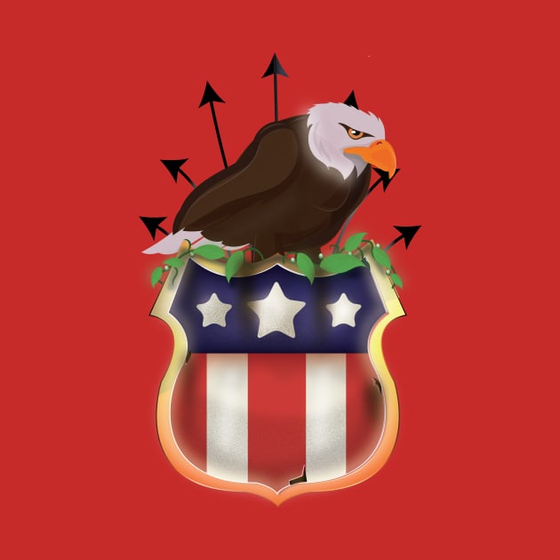 Retro USA Eagle by nickemporium1