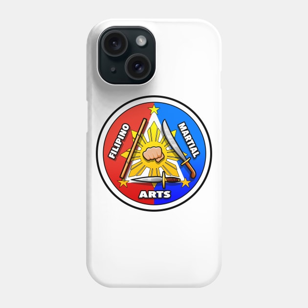 Filipino Martial Arts Logo (triangle style) Phone Case by YijArt