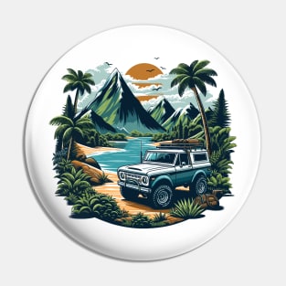 Bronco On The Mighty Jungle Pin