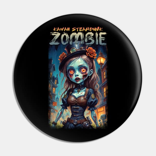 Kawaii Steampunk Zombie 05 Pin by KawaiiDread