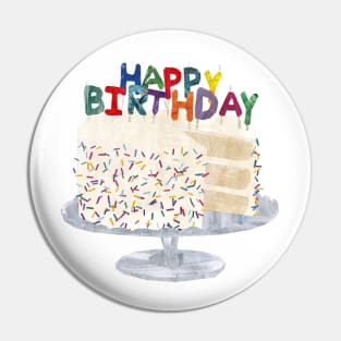 Birthday cake Pin