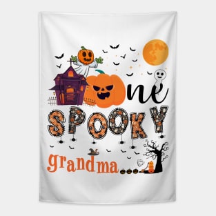 One Spooky grandma Halloween October 31 Tapestry