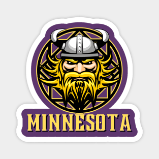 Minnesota Football NFL - Beserker Viking Magnet