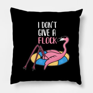 Funny Flamingo, I Don't Give a Flock, Tropical Pillow