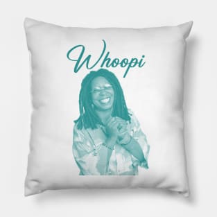 Whoopi Goldberg 90s Aesthetic Design Pillow