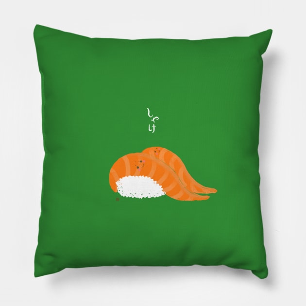 Salmon Sushi Pillow by miacomart