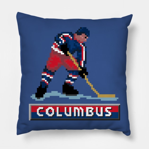 Columbus Hockey Pillow by clarkehall