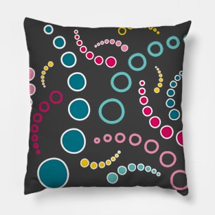 Curved Dots Pattern Pillow