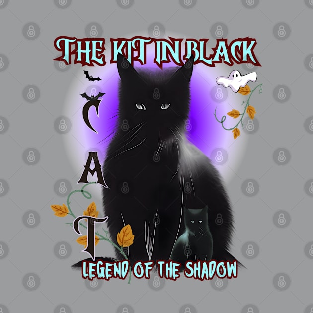Cat the kit in black, legend of the shadow by Taz Maz Design