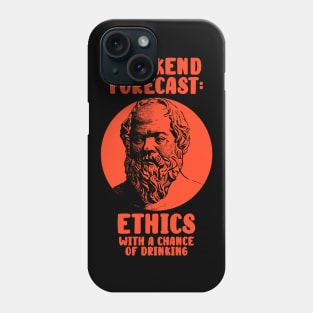 Socrates Philosophy Ethics - Weekend Forecast Phone Case