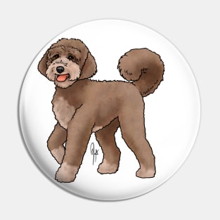 Dog - Labradoodle - Brown Pin