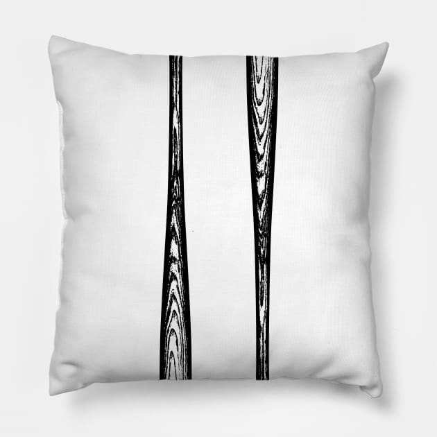 baseball bat Pillow by rchaem