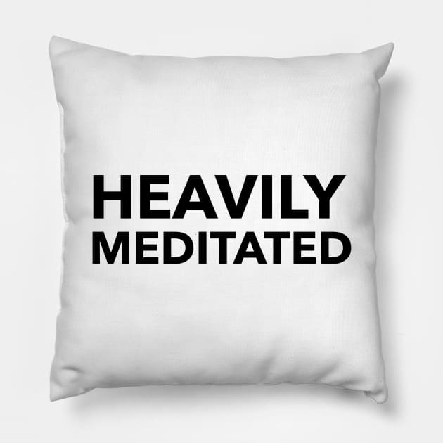 Heavily Meditated Pillow by Jitesh Kundra