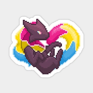 Pansexual Pixel Heart Melog Magnet