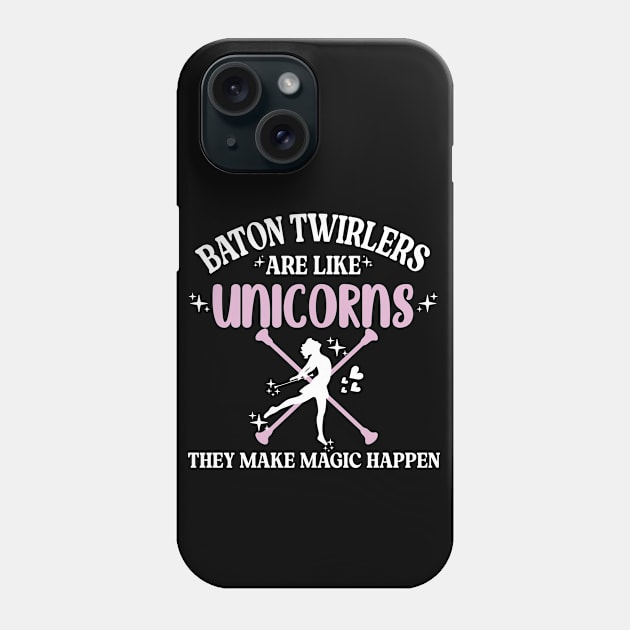 baton twirling - fun gift for baton twirler Phone Case by Be Cute 