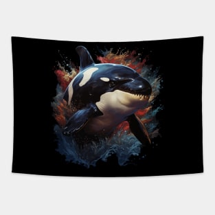 Patriotic Orca Tapestry