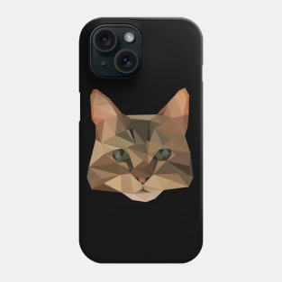 Geometrical bengal cat Phone Case