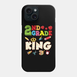 2nd Grade King Second Grader Back To School Kid Student Phone Case