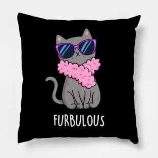 Furbulous Cute Cat Pun Pillow