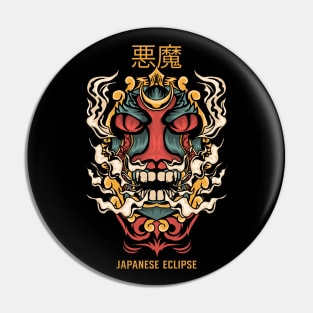 Japanese Art Harajuku Tattoo Samurai Mask Pin