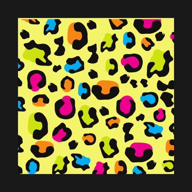 Colorful leopard pattern by monicasareen