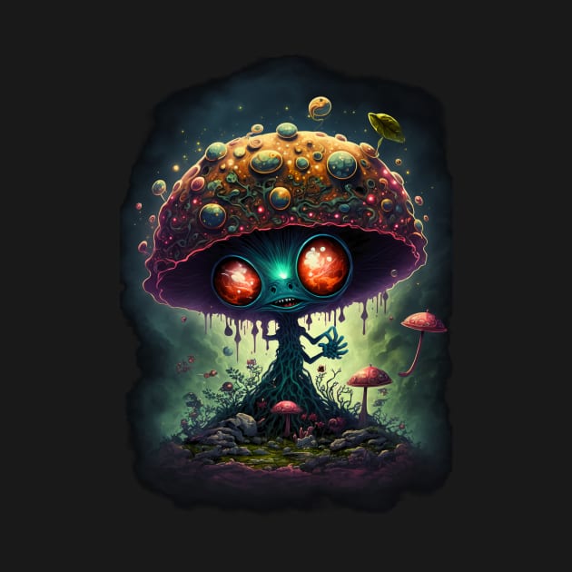 Mushroom Alien by Bear Face Studios