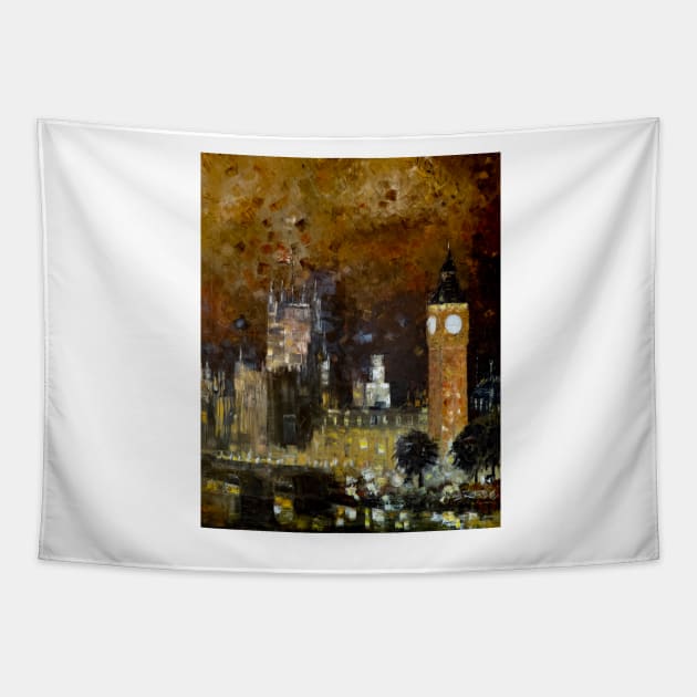 Evening London Tapestry by NataliaShchip