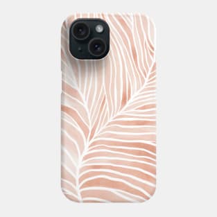 Abstract pastel leaf detail Phone Case