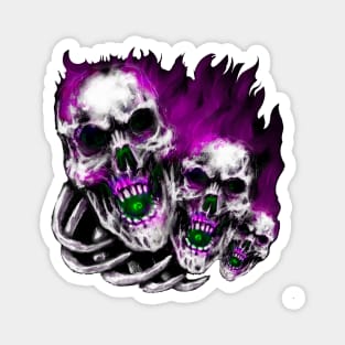 Spectral Skulls Popart Magnet