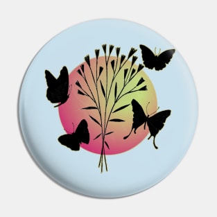 Butterfly Sunrise Pin