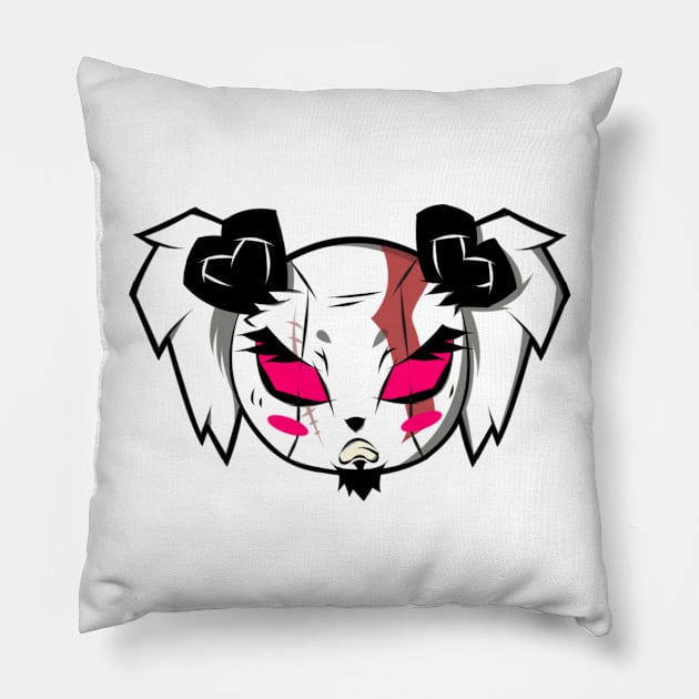 God of War Kratos Panda Pillow by MsPandAlyssa