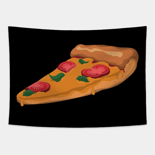 Tasty Tomato Italian Pizza Tapestry by InkyArt