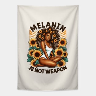 Melanin Is Not a Weapon Black Girl Tapestry