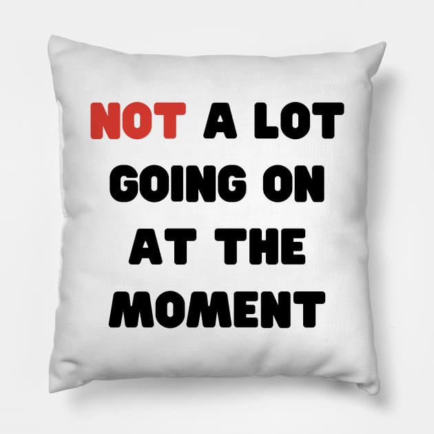 Not A Lot Going On At The Moment Eras Tour Pillow by Lab Of Creative Chaos