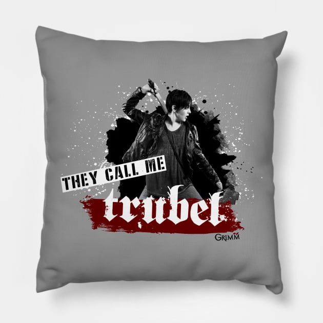 They call me Trubel Pillow by AllieConfyArt