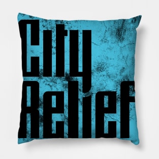 City Relief Square Distressed Pillow