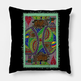 King of Hearts - Rainbow Edition Pillow