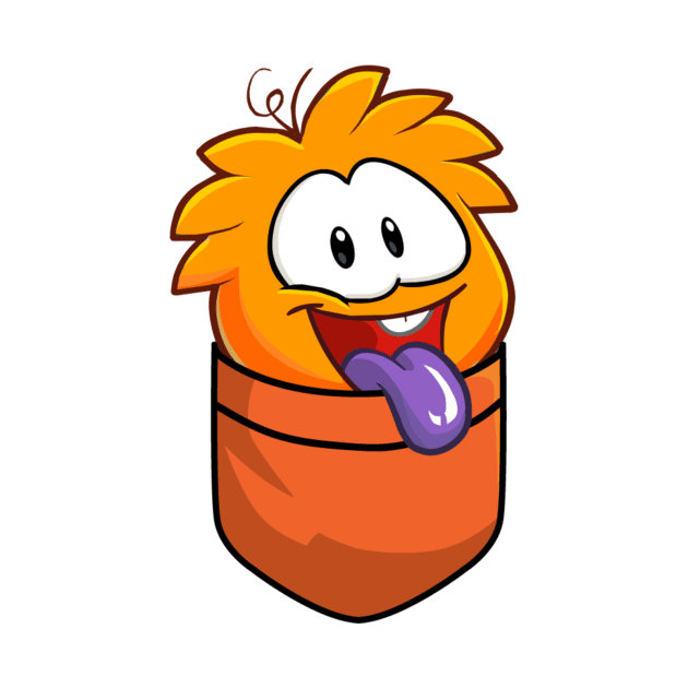 Orange Puffle by GrumpyDonut