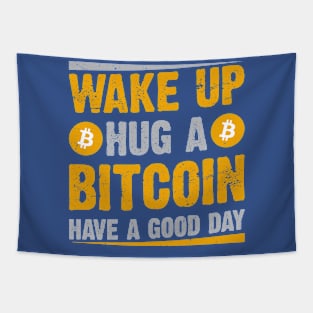 Hug a Bitcoin Tapestry