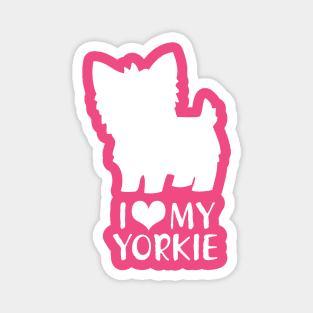 I Love My Yorkie Magnet