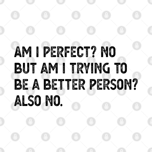 am i perfect? No. But i am trying to be petter person? Also no. Am I Perfect am i perfect by Gaming champion