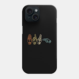 Bruh Asl Sign Language Phone Case