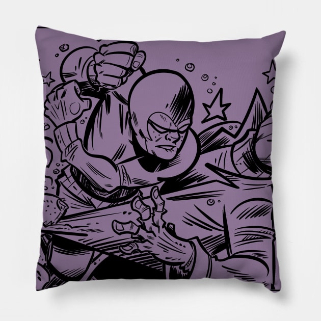 The Kid Punch!! Pillow by Mason Comics