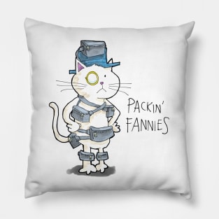 Dapper Cat - Packin' Fannies Pillow